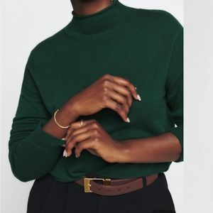 Reformation cashmere cropped turtleneck